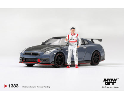 Mini GT 1:64 Nissan GT-R Nismo 2024 Tsukuba Production Car Lap Record W / Matsuda Figure Tsugio Matsuda Collection – Limited Editrion