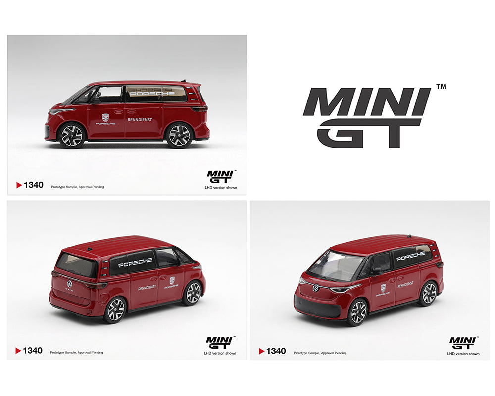 Mini GT 1:64 Volkswagen ID.Buzz Porsche Renndienst – Limited Edition
