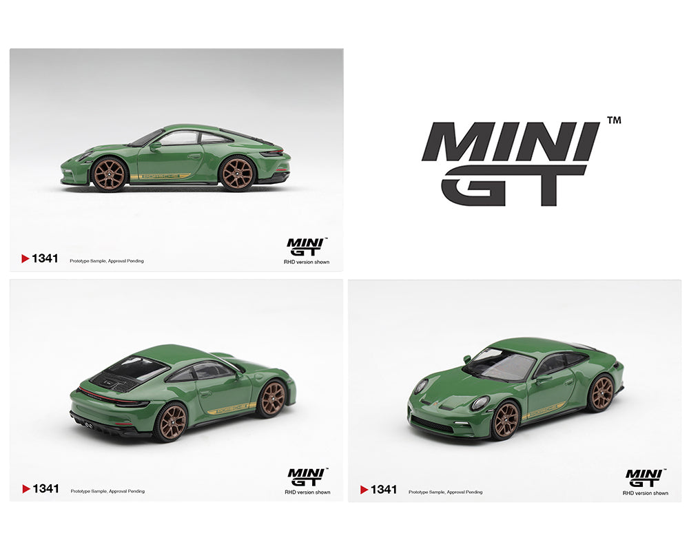 Mini GT 1:64 Porsche 911 (992) GT3 Touring – Auratium Green – Limited Edition