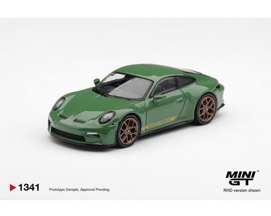Mini GT 1:64 Porsche 911 (992) GT3 Touring – Auratium Green – Limited Edition