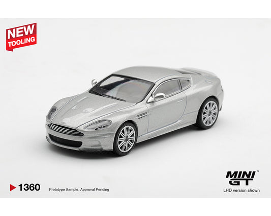 Mini GT 1:64 Aston Martin DBS 2008 – Lightning Silver- Limited Edition