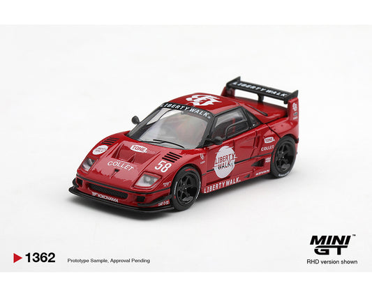 Mini GT 1:64 Mazda AZ-1 Liberty Walk LB40 LB-Hinomaru – Red – Limited Edition