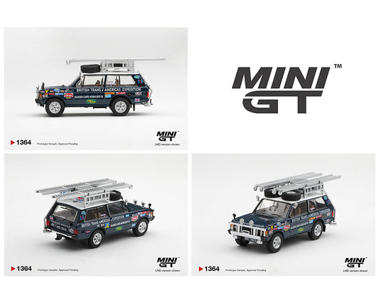Mini GT 1:64 Range Rover 1971 British Trans-Americas Expedition (VXC-765K) – Limited Edition