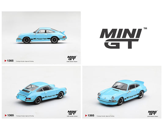 Mini GT 1:64 Porsche 911 Carrera RS 2.7 – Gulf Blue with Black – Limited Edition