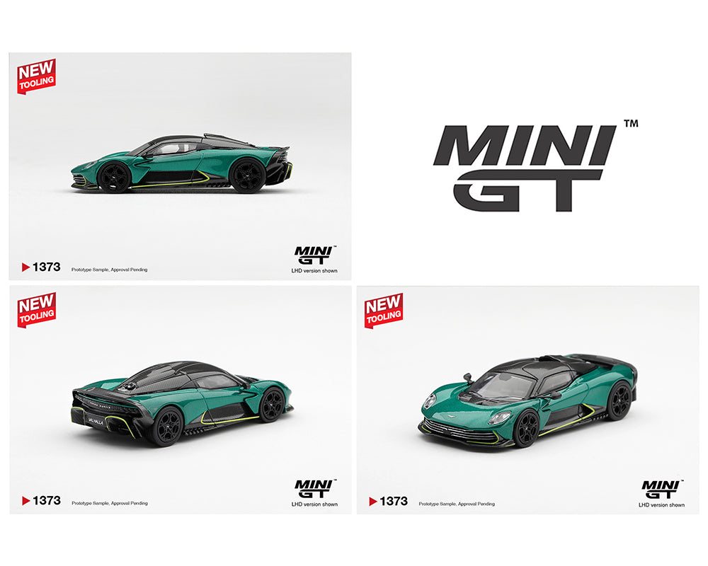 Mini GT 1:64 Aston Martin Valhalla Podium Green – Limited Edition