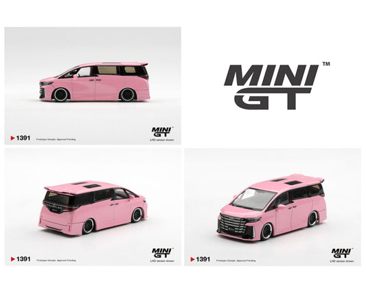 Mini GT 1:64 Toyota Vellfire 40 KUHL Metallic Pink – Limited Edition