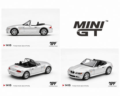 Mini GT 1:64 BMW Z3 Titanium Silver – Limited Edition