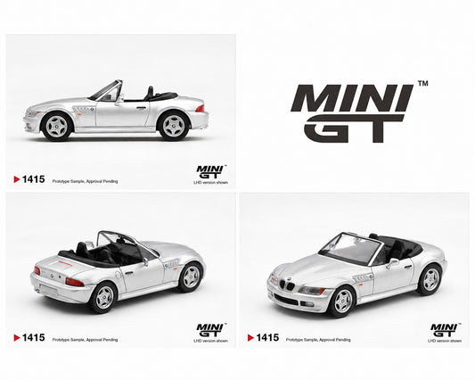 Mini GT 1:64 BMW Z3 Titanium Silver – Limited Edition