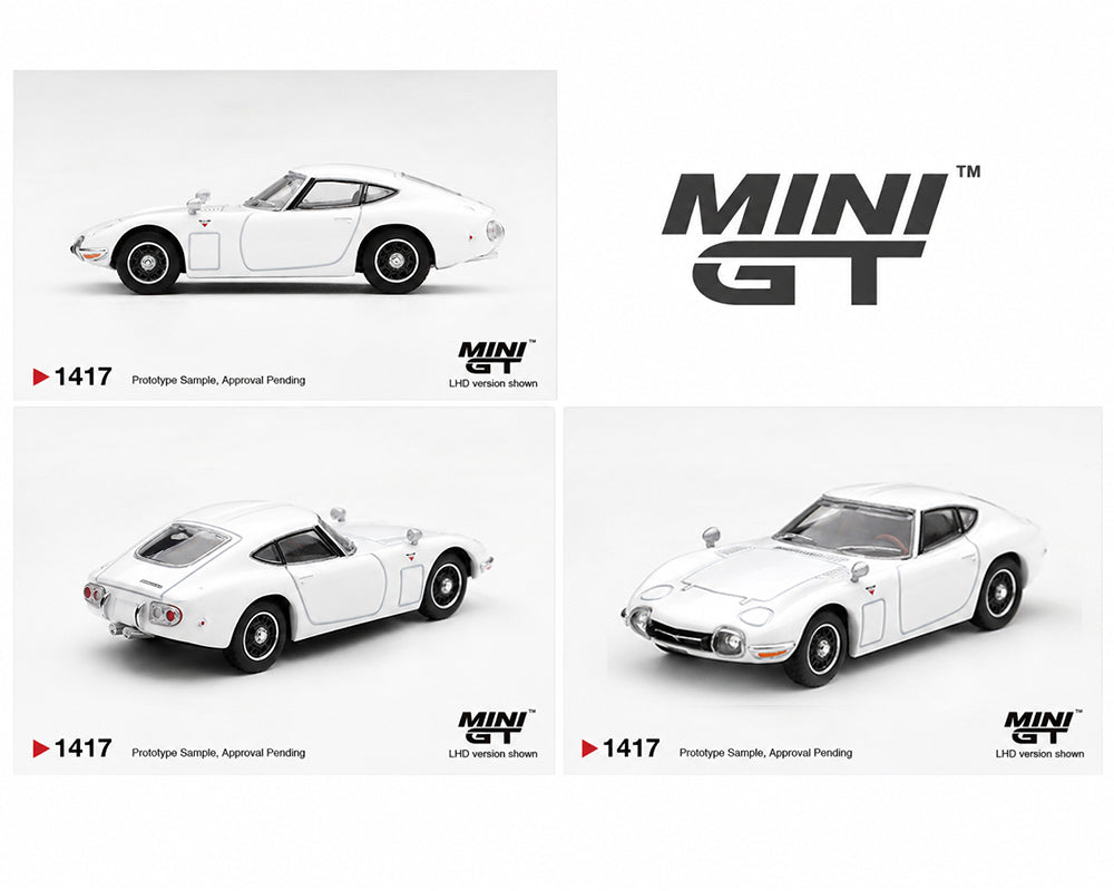 Mini GT 1:64 Toyota 2000GT Pegasus White – Limited Edition