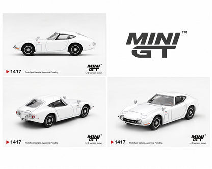 Mini GT 1:64 Toyota 2000GT Pegasus White – Limited Edition