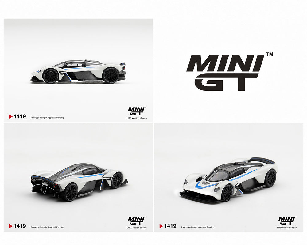 (Preorder) Mini GT 1:64 Aston Martin Valkyrie – Escaping White – Limited Edition
