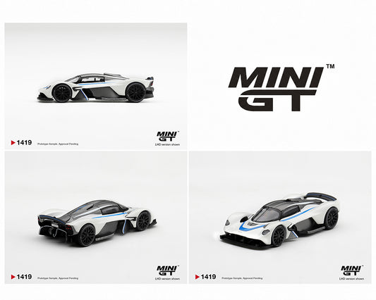 (Preorder) Mini GT 1:64 Aston Martin Valkyrie – Escaping White – Limited Edition