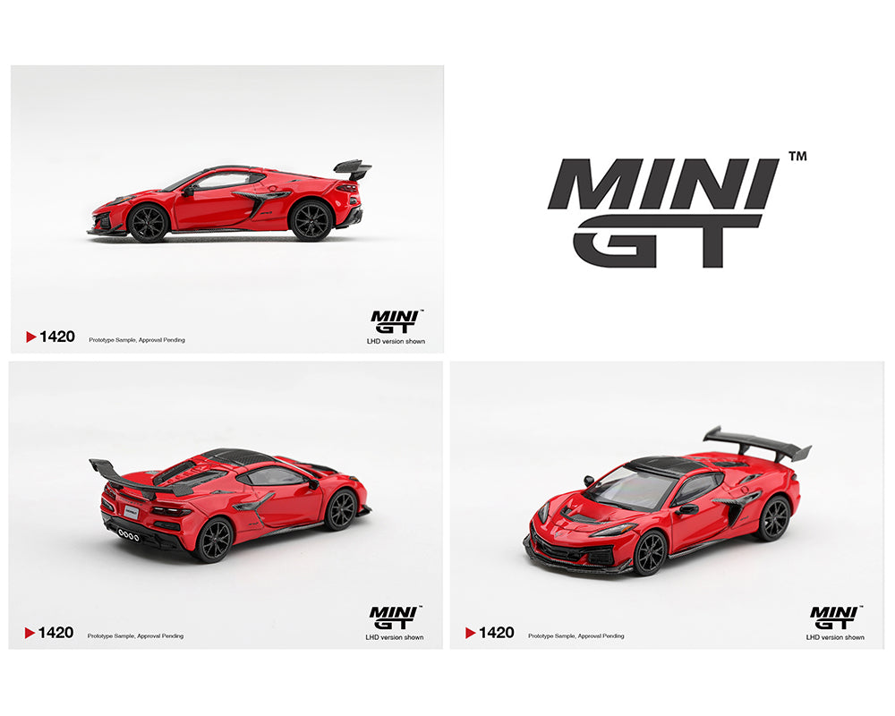 (Preorder) Mini GT 1:64 Chevrolet Corvette ZR1 – Torch Red – Limited Edition