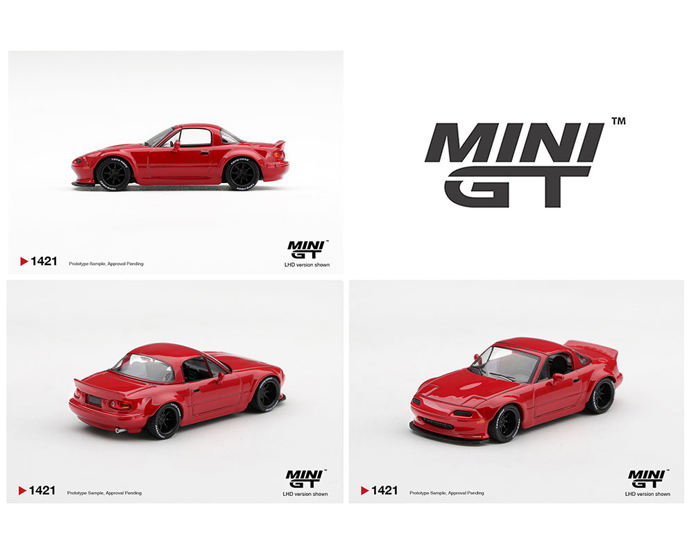 (Preorder) Mini GT 1:64 Mazda MX-5 (NA) Pandem – Classic Red – Limited Edition