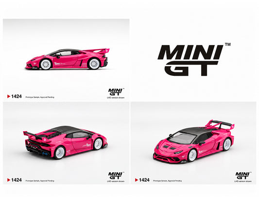 (Preorder) Mini GT 1:64 LB★WORKS Lamborghini Huracán GT Ruby Purple – Limited Edition