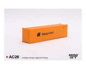 Mini GT 1:64 Dry Container 40′ “Hapag-Lloyd” Limited Edition – Full Diecast Metal