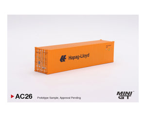 Mini GT 1:64 Dry Container 40′ “Hapag-Lloyd” Limited Edition – Full Diecast Metal