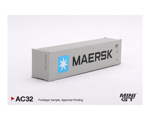 Mini GT 1:64 Dry Container 40′ “MAERSK” Limited Edition – Full Diecast Metal
