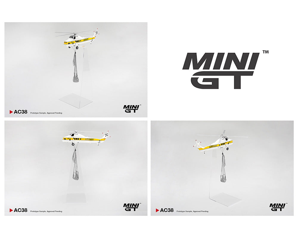 Mini GT 1:64 Sikorsky S58T Helicopter 1985 Camel Trophy