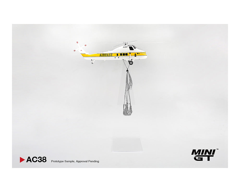 Mini GT 1:64 Sikorsky S58T Helicopter 1985 Camel Trophy