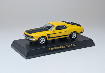KYOSHO 1:64 USA Minicar Collection Ford Mustang BOSS 302 (Yellow and Black)