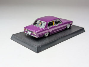 AOSHIMA GRACHAN COLLECTION 14th NISSAN KENMERI 4DR 1:64 SCALE Burgundy