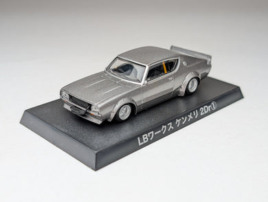 Nissan Skyline (C110) 2dr 1972 LB WORKS Kenmeri Aoshima 1/64 Silver