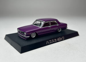 1/64 Aoshima Grachan NISSAN SKYLINE HAKOSUKA 4DR PURPLE