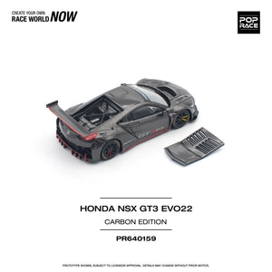 (Pre order) POPRACE 1/64 Honda NSX GT3 EVO22 – Carbon Edition