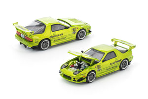 (Pre order) POPRACE 1/64 MAZDA RX7 FC3S RE-AMEMIYA LUMINOUS GREEN
