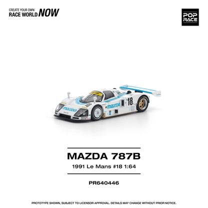 POPRACE 1/64 MAZDA 787B 1991 LE MANS 24HRS #18