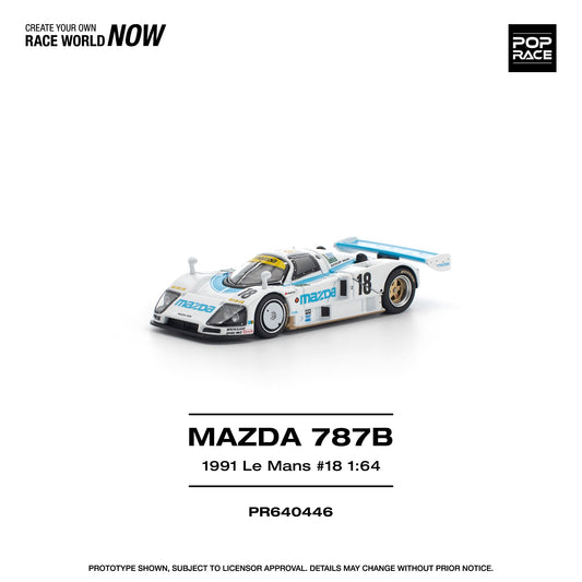 POPRACE 1/64 MAZDA 787B 1991 LE MANS 24HRS #18