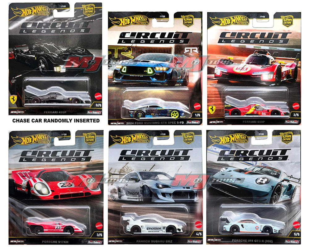 1 set of Hot Wheels 1:64 Car Culture 2025 K Circuit Legends