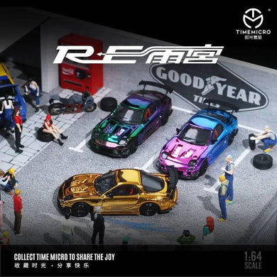 Time Micro 1:64 Mazda RX7 FD3S RE Amemiya Chrome