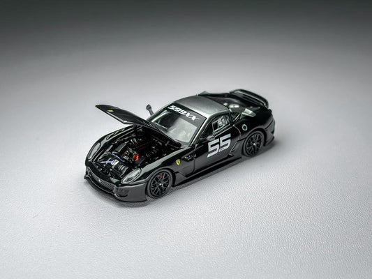 Rhino RM 1:64 599XX with opening hood Black