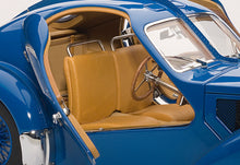 Load image into Gallery viewer, AUTOart 1:18 1938 BUGATTI 57 SC ATLANTIC - BLUE WITH BLUE METAL WIRE-SPOKE WHEELS