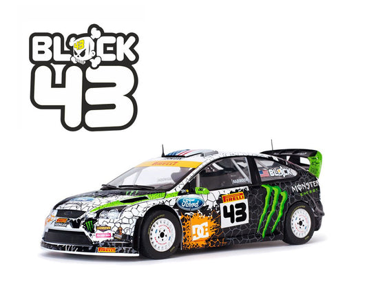 Sunstar 1:18 2012 Ford Focus RS #43 – Ken Block – Black White