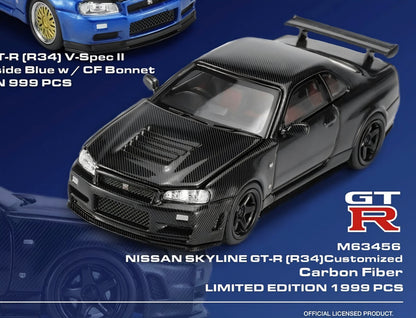 Motorhelix 1:64 Nissan Skyline GT-R (R34) Full Carbon