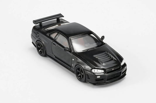 Motorhelix 1:64 Nissan Skyline GT-R (R34) Full Carbon