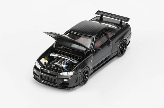 Motorhelix 1:64 Nissan Skyline GT-R (R34) Full Carbon