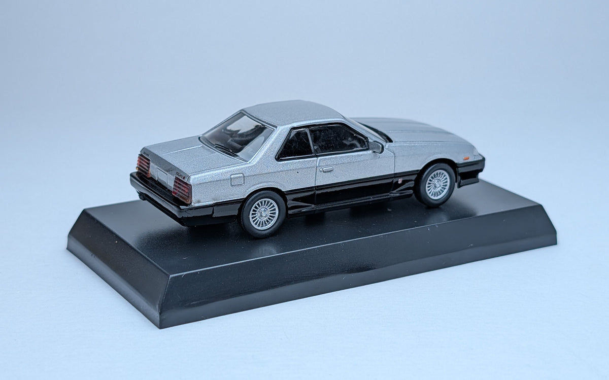 Kyosho 1/64 Scale Minicar Collection SKYLINE 2000 Turbo RS-X (Silver and Black)