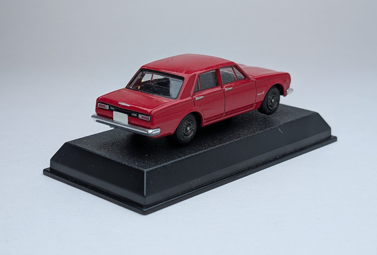 Kyosho 1/64 Scale Minicar Collection Nissan Skyline GT-R (KPGC10) 1969 (Red)
