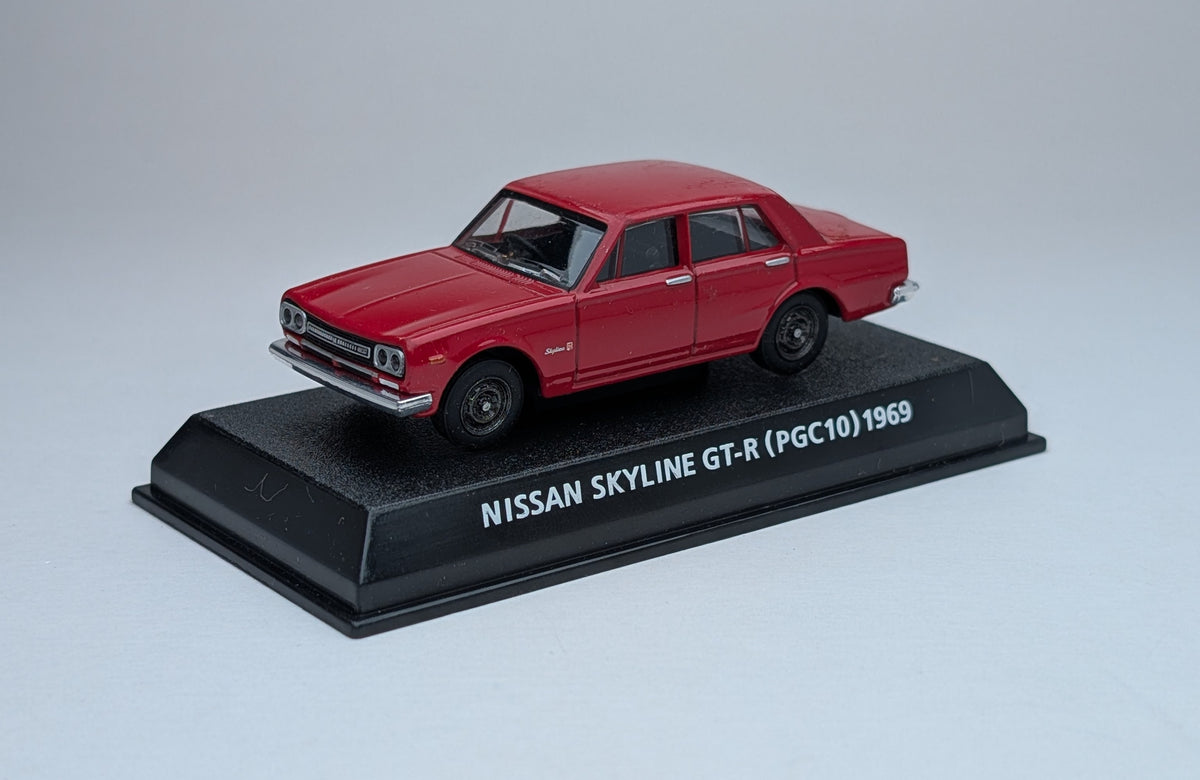 Kyosho 1/64 Scale Minicar Collection Nissan Skyline GT-R (KPGC10) 1969 (Red)