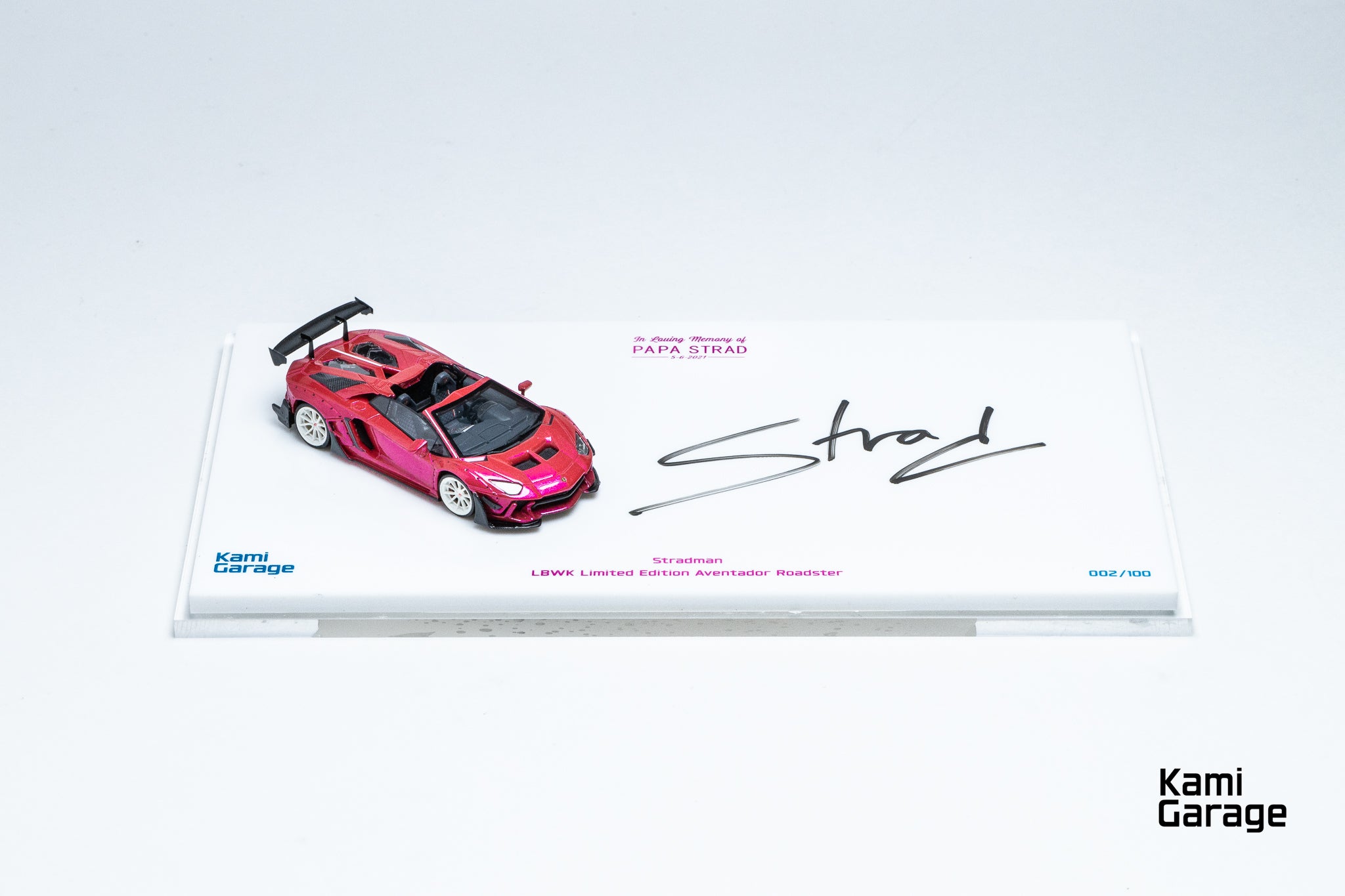 Kami Garage x Stradman 1:64 LBWK Aventador Roadster Limited