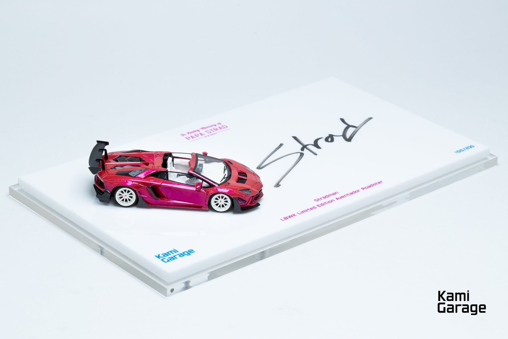 Kami Garage x Stradman 1:64 LBWK Aventador Roadster Limited