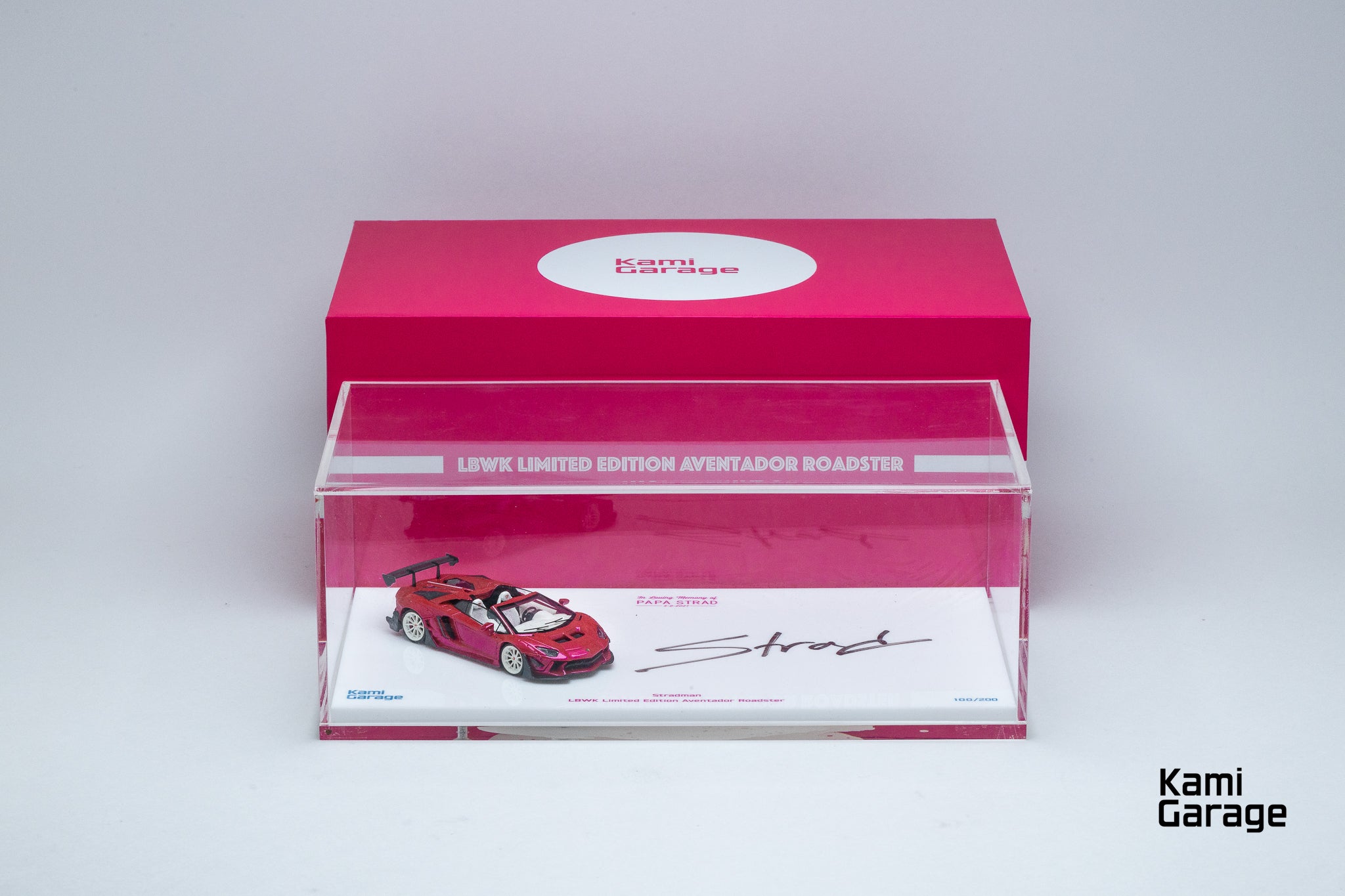 Kami Garage x Stradman 1:64 LBWK Aventador Roadster Limited Edition ...