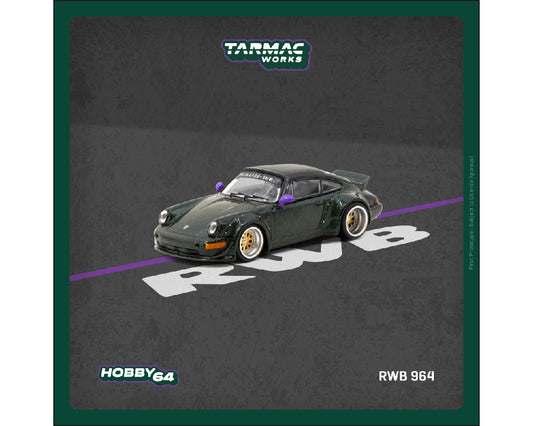 (Preorder) Tarmac Works 1:64 RWB 964 – Green – Hobby64