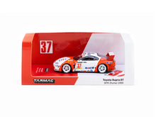 Load image into Gallery viewer, Tarmac Works 1/64 Toyota Supra GT BPR Zhuhai 1995 #37 - HOBBY64