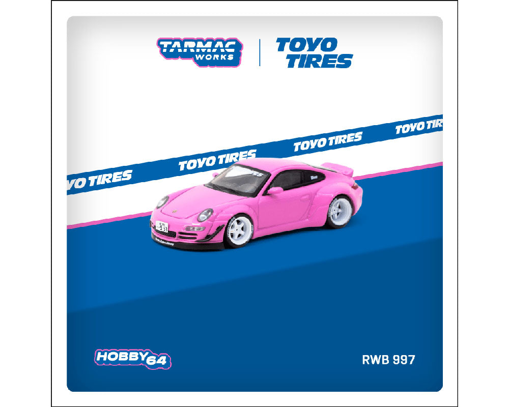 (Preorder) Tarmac Works 1:64 RWB 997 Toyo Tires – Pink – Hobby64