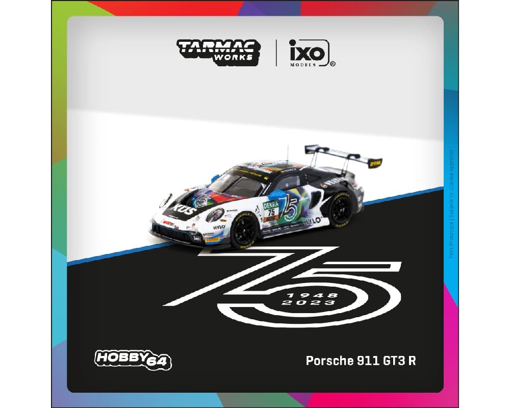 (Preorder) Tarmac Works 1:64 Porsche 911 GT3 R DTM 2023 Ayhancan Güven – White – Hobby64